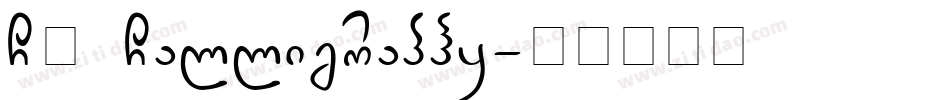 CK Calligraphy字体转换